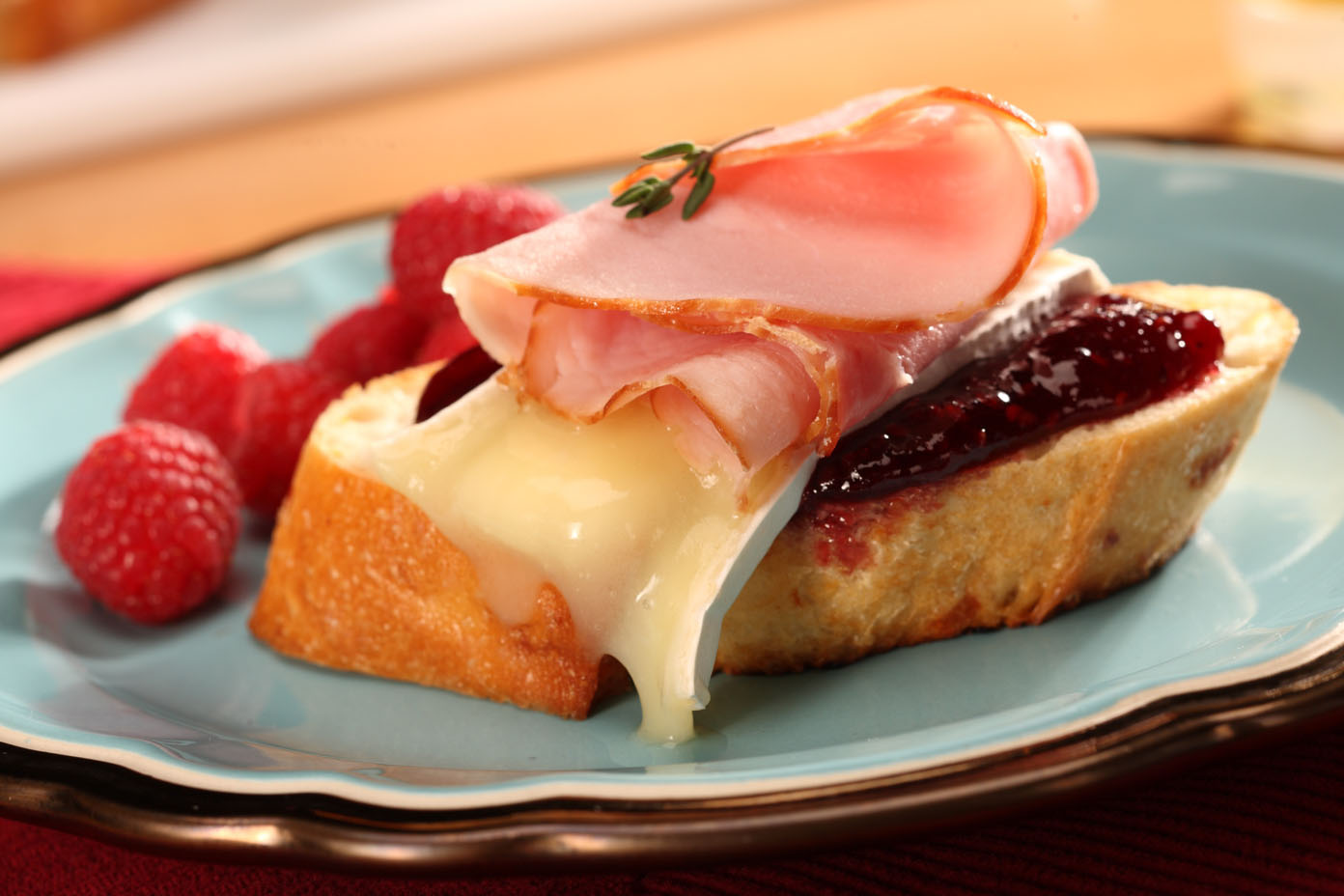 Ham and Brie Crostini - Field