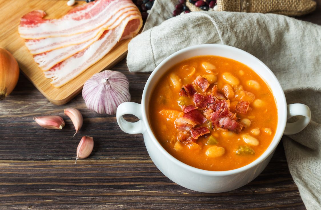 White Bean & Bacon Soup - Field