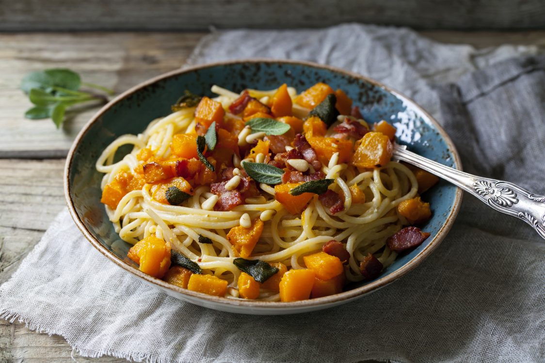 Bacon Butternut Spaghetti - Field